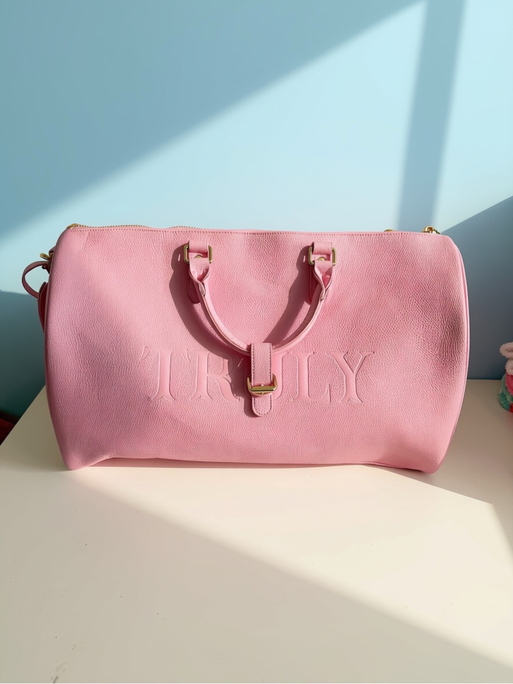 💜TRULY Los Angeles Pink Weekender Duffle Bag